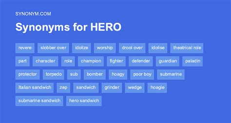 synonyms for superhero.